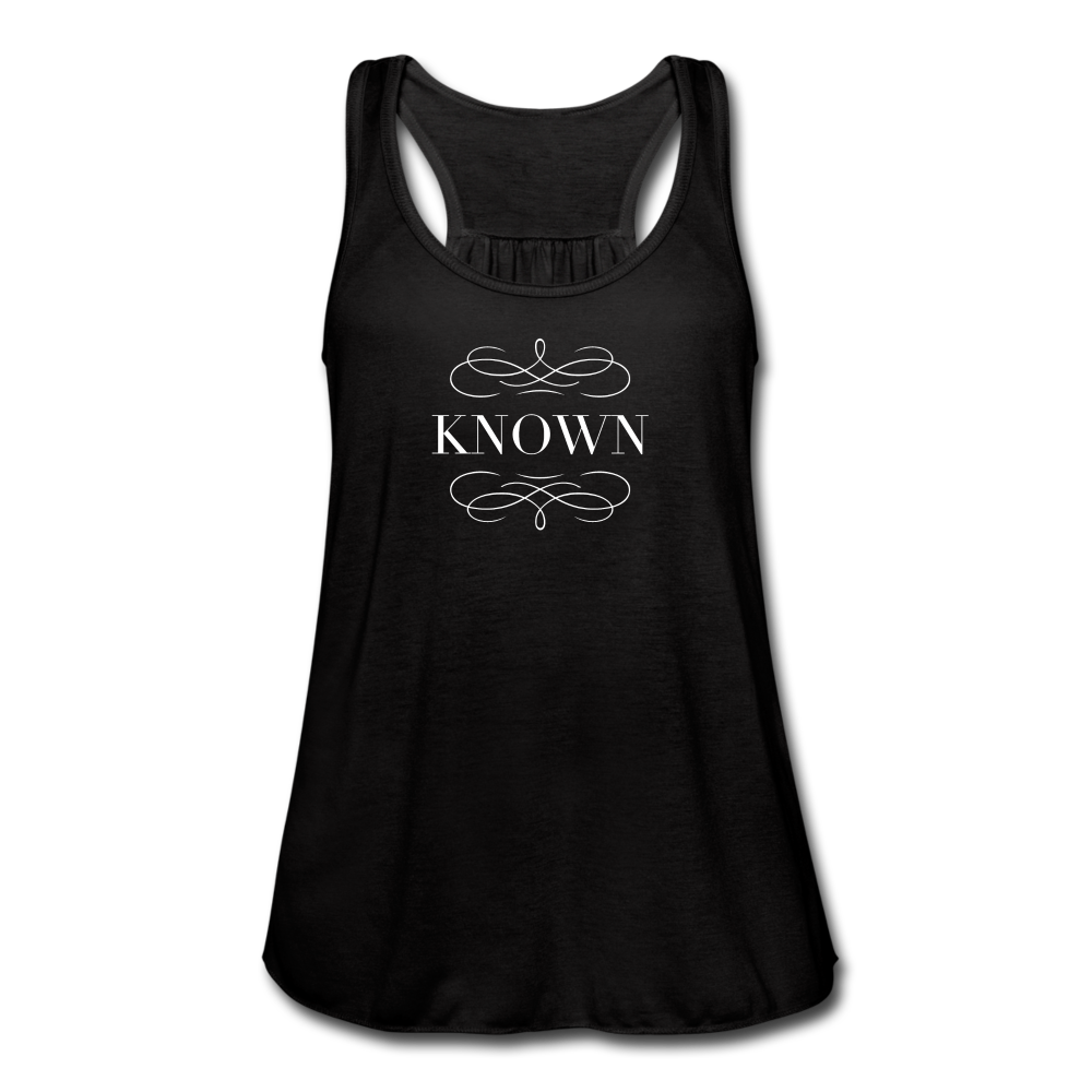Known - Women's Flowy Tank Top - black