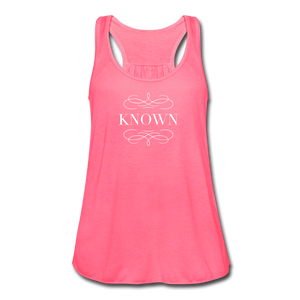 Known - Women's Flowy Tank Top - neon pink