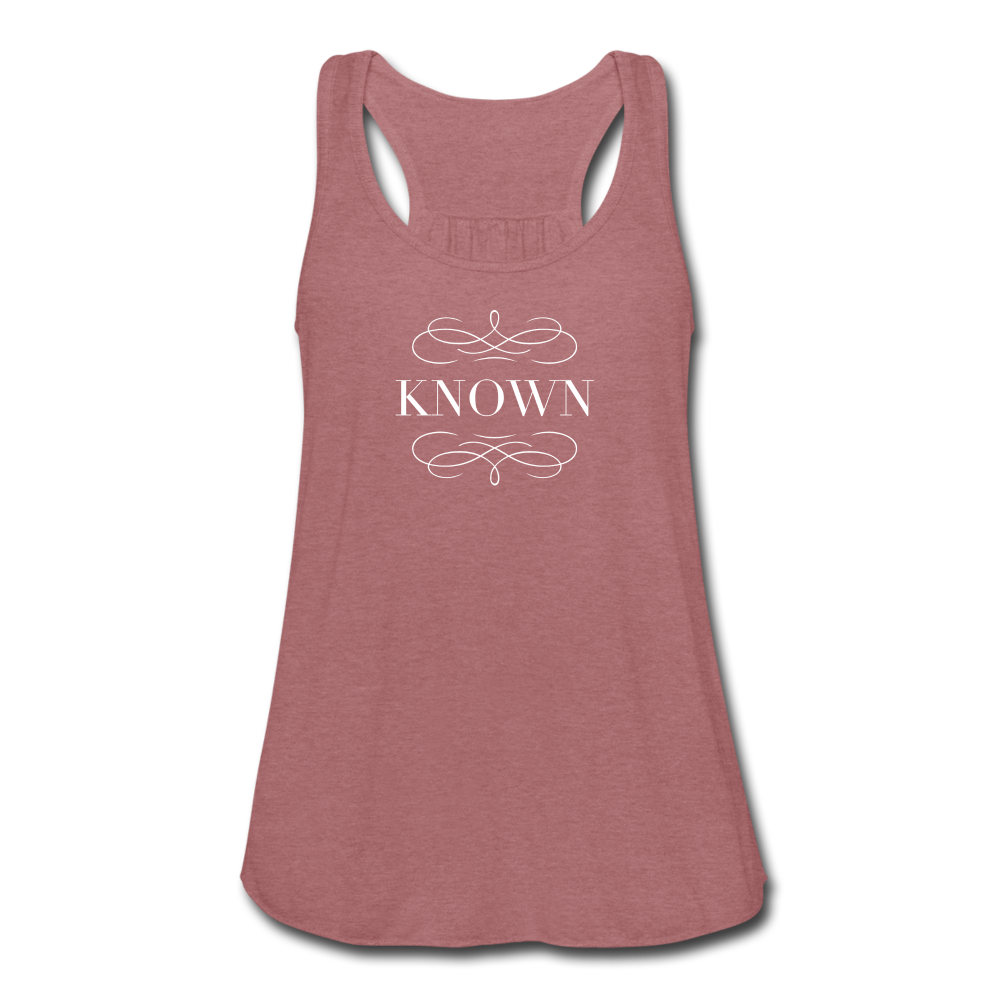 Known - Women's Flowy Tank Top - mauve