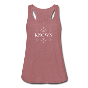 Known - Women's Flowy Tank Top - mauve