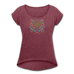 To Dust You Shall Return - Women's Roll Cuff T-Shirt - heather burgundy