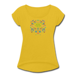 To Dust You Shall Return - Women's Roll Cuff T-Shirt - mustard yellow