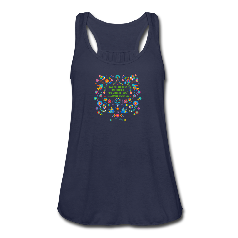 To Dust You Shall Return - Women's Flowy Tank Top - navy
