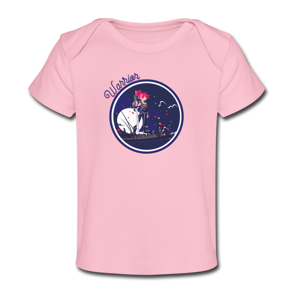 Warrior (Female) - Organic Baby T-Shirt - light pink