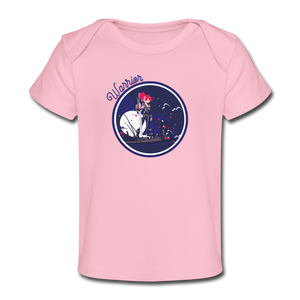 Warrior (Female) - Organic Baby T-Shirt - light pink