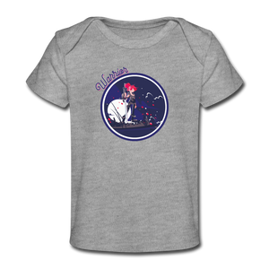 Warrior (Female) - Organic Baby T-Shirt - heather gray