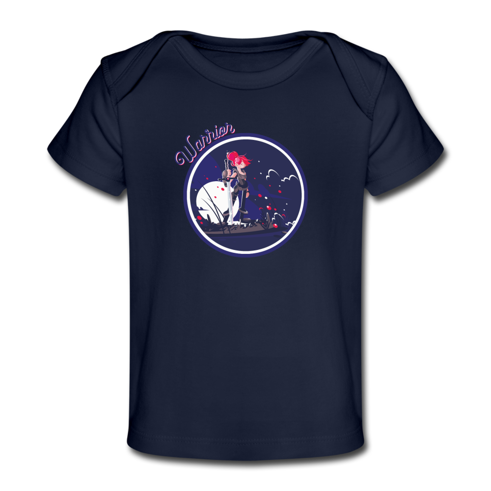 Warrior (Female) - Organic Baby T-Shirt - dark navy