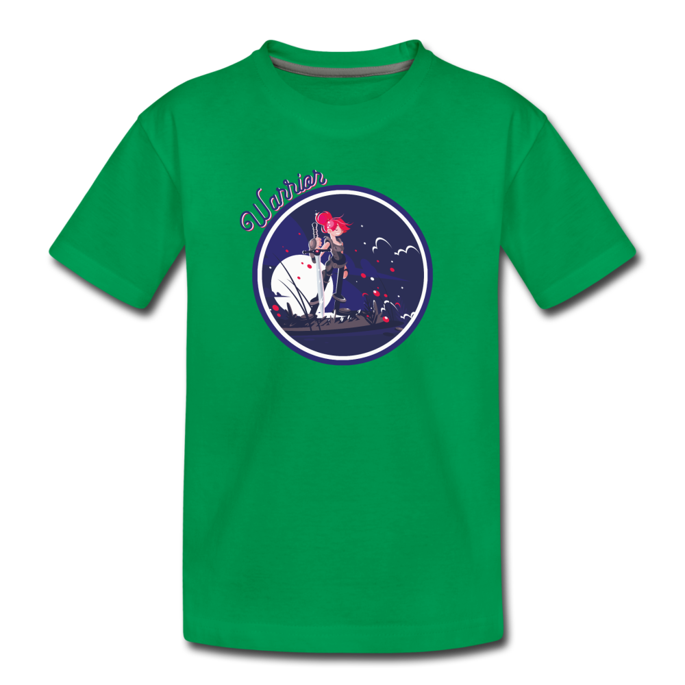 Warrior (Female) - Toddler Premium T-Shirt - kelly green