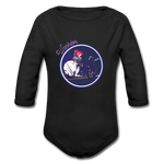Warrior (Female) - Organic Long Sleeve Baby Bodysuit - black