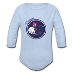 Warrior (Female) - Organic Long Sleeve Baby Bodysuit - sky