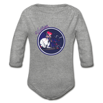Warrior (Female) - Organic Long Sleeve Baby Bodysuit - heather gray