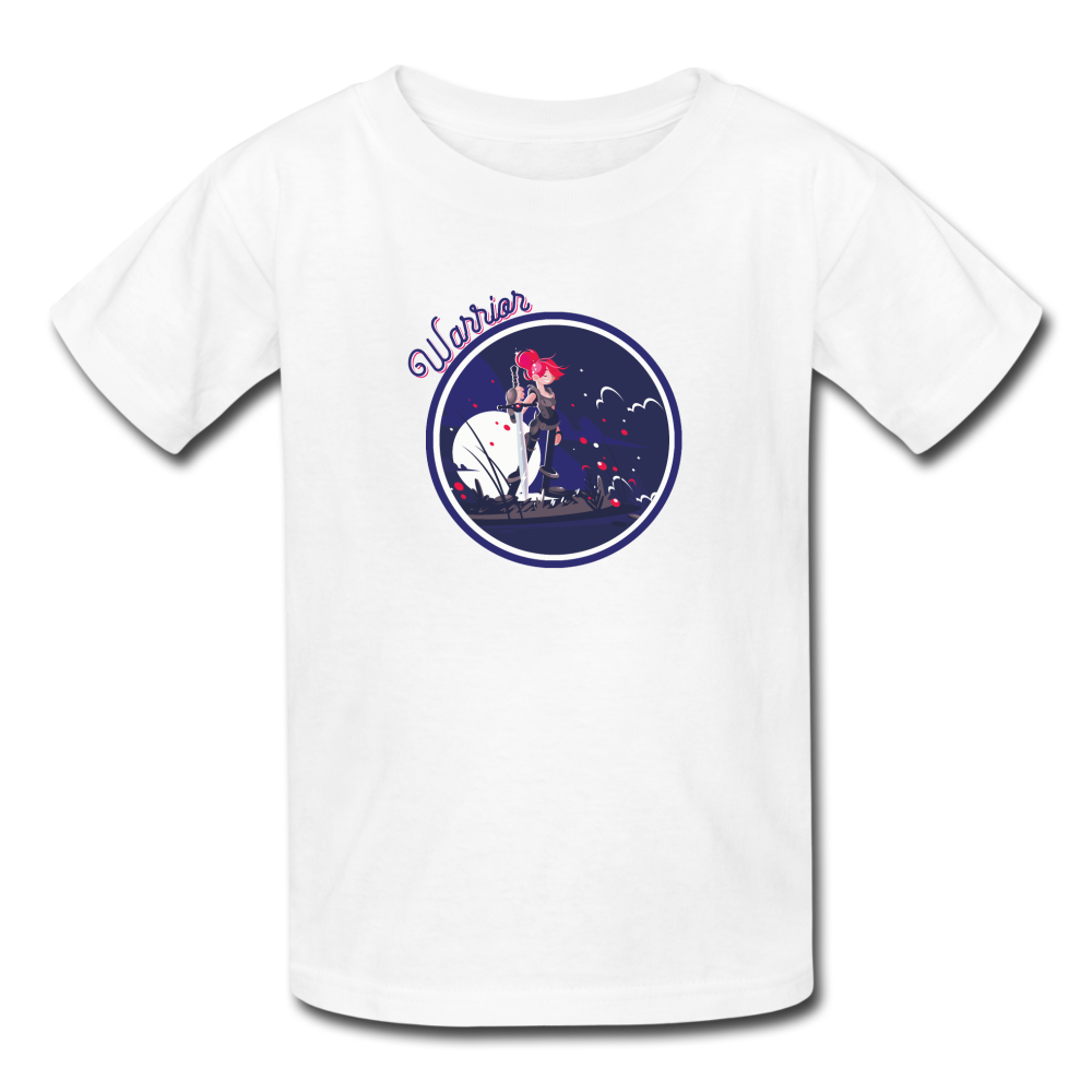 Warrior (Female) - Kids' T-Shirt - white