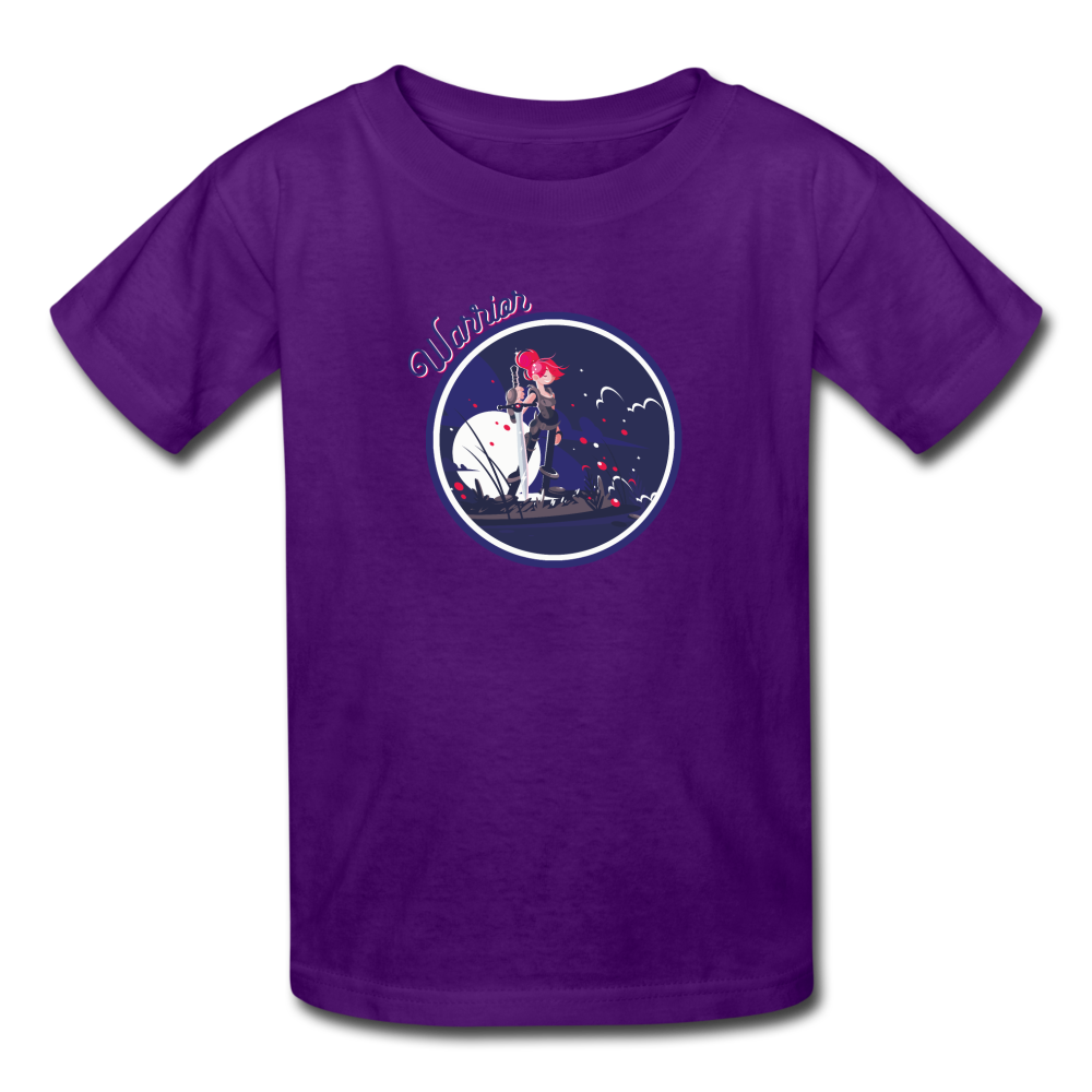 Warrior (Female) - Kids' T-Shirt - purple