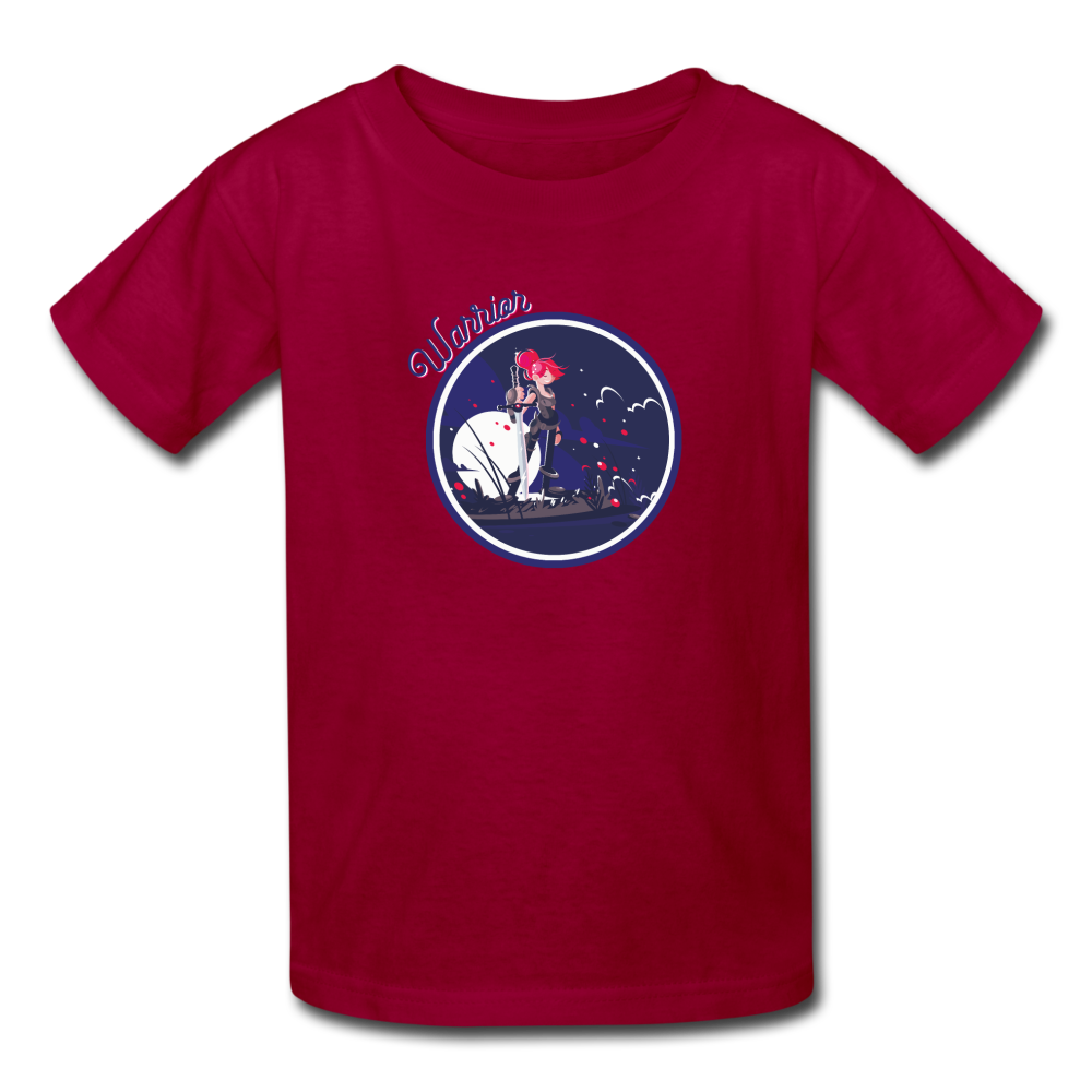 Warrior (Female) - Kids' T-Shirt - dark red