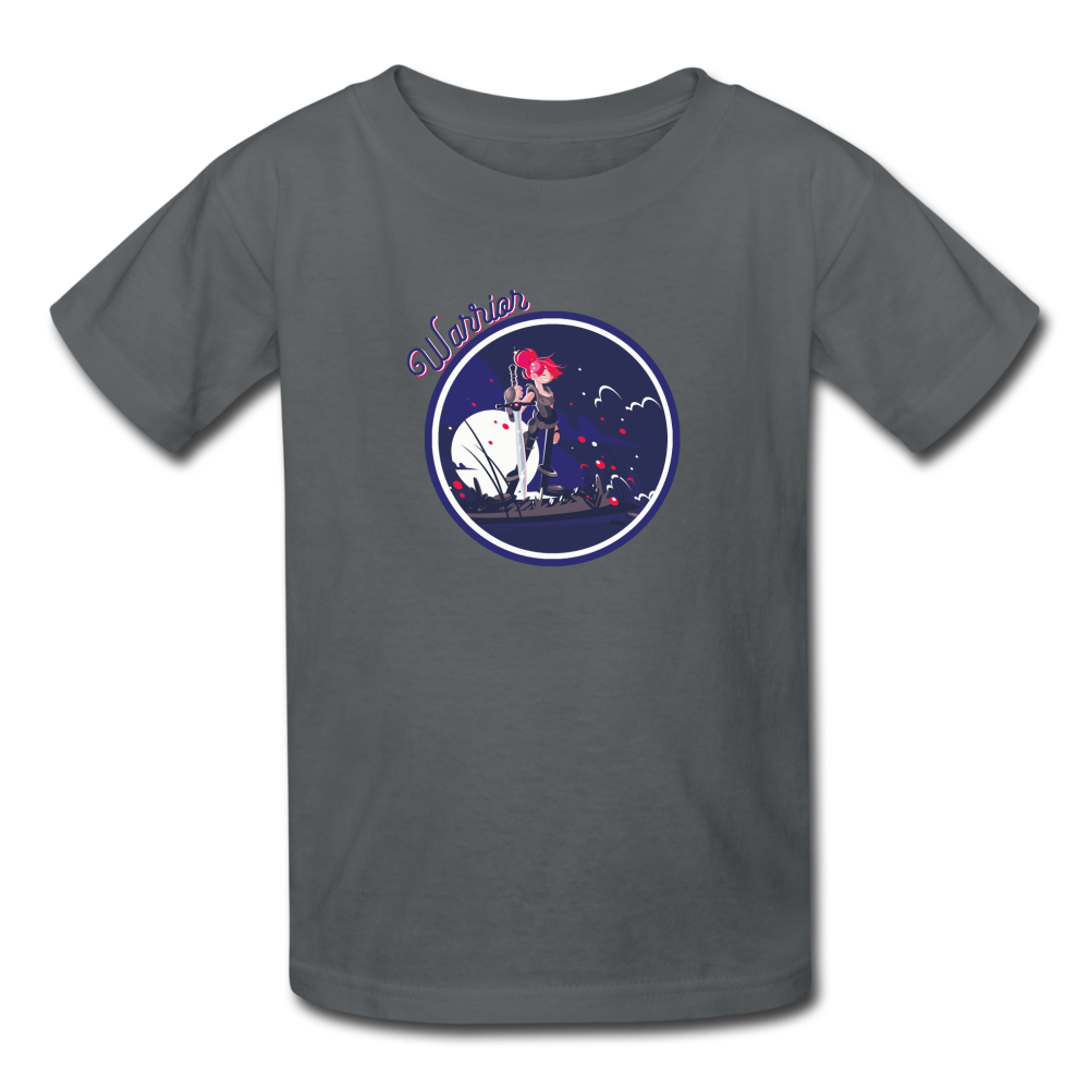 Warrior (Female) - Kids' T-Shirt - charcoal