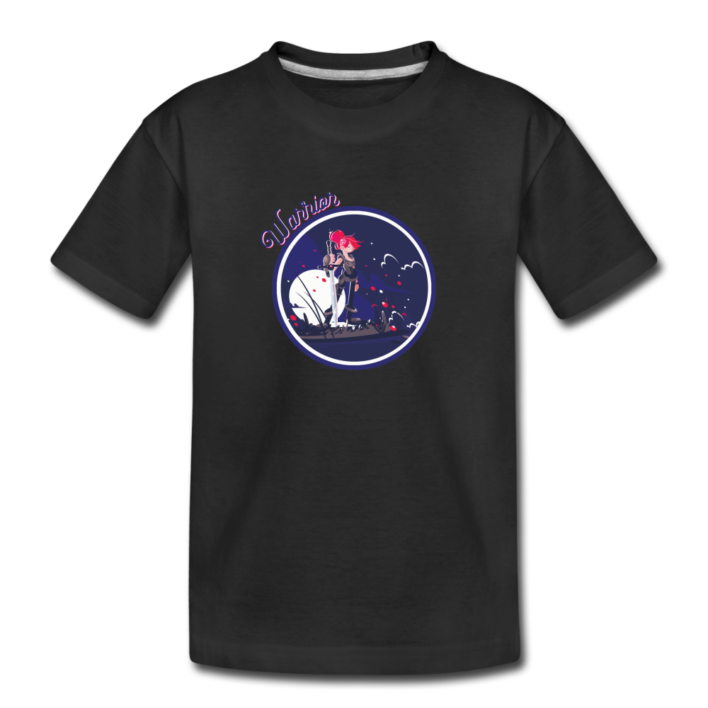Warrior (Female) - Toddler Premium Organic T-Shirt - black