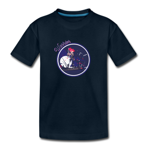 Warrior (Female) - Toddler Premium Organic T-Shirt - deep navy