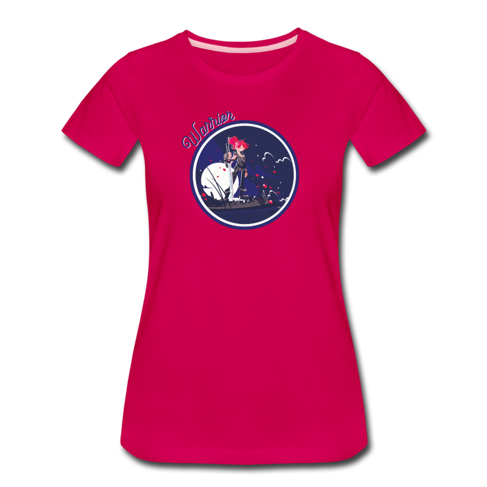 Warrior (Female) - Women’s Premium T-Shirt - dark pink