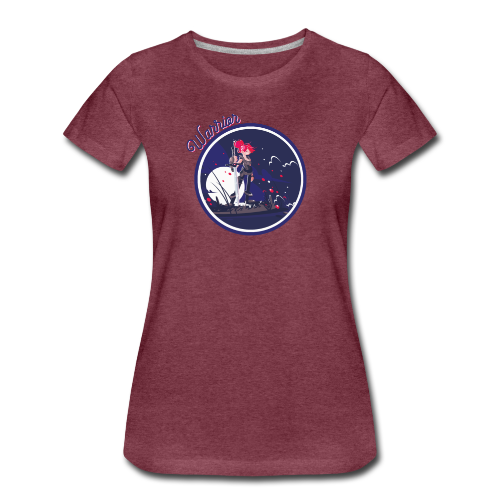 Warrior (Female) - Women’s Premium T-Shirt - heather burgundy