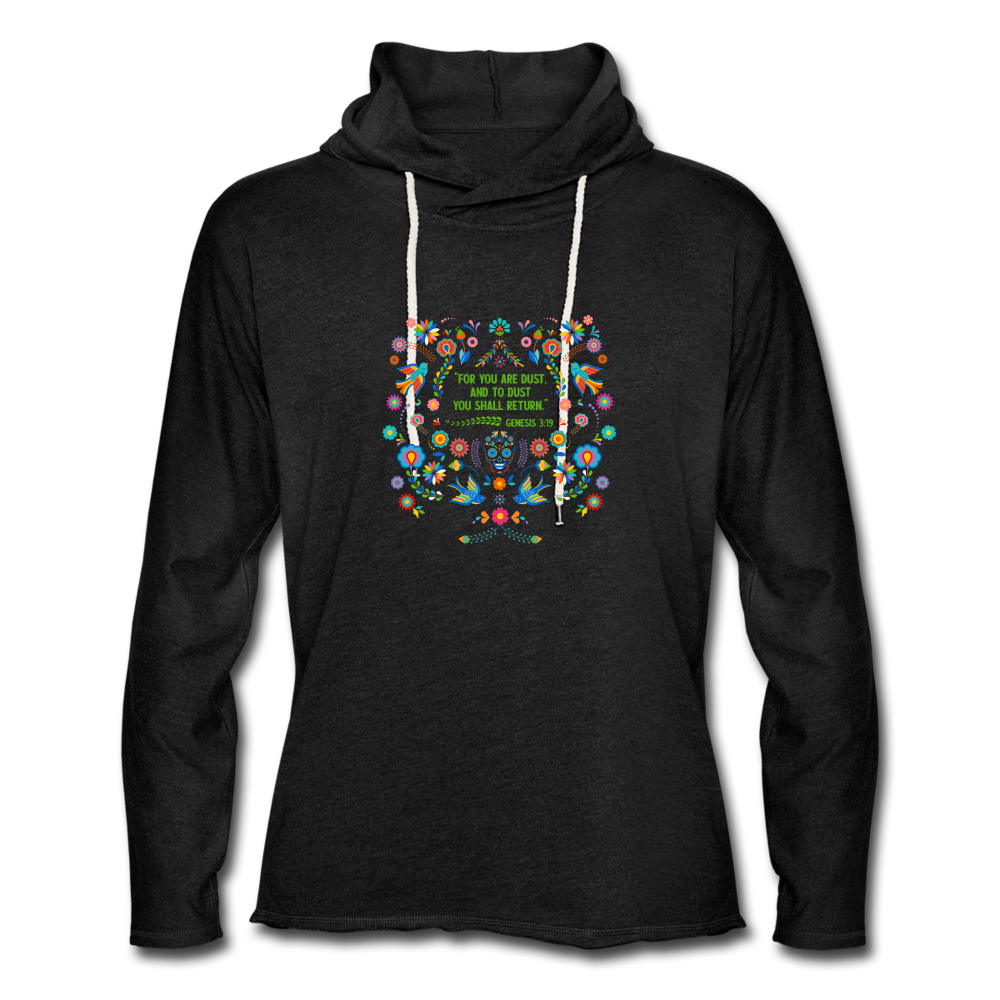To Dust You Shall Return - Unisex Lightweight Terry Hoodie - charcoal gray