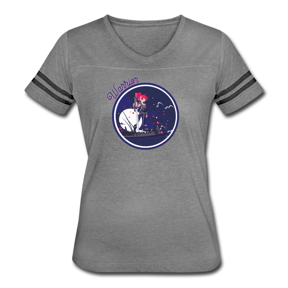 Warrior (Female) - Women’s Vintage Sport T-Shirt - heather gray/charcoal