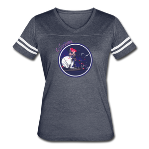 Warrior (Female) - Women’s Vintage Sport T-Shirt - vintage navy/white