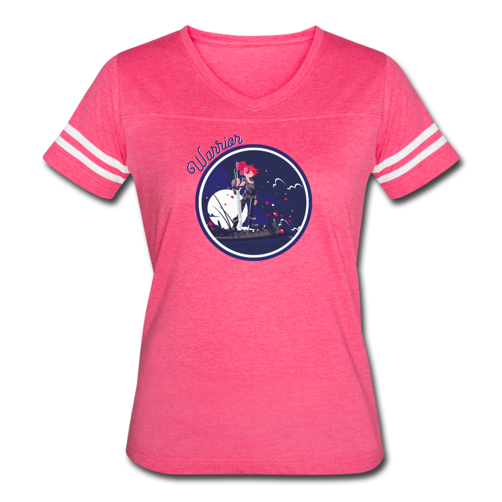 Warrior (Female) - Women’s Vintage Sport T-Shirt - vintage pink/white