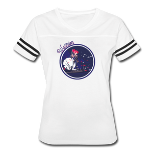 Warrior (Female) - Women’s Vintage Sport T-Shirt - white/black