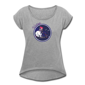 Warrior (Female) - Women's Roll Cuff T-Shirt - heather gray