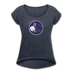 Warrior (Female) - Women's Roll Cuff T-Shirt - navy heather
