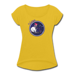 Warrior (Female) - Women's Roll Cuff T-Shirt - mustard yellow