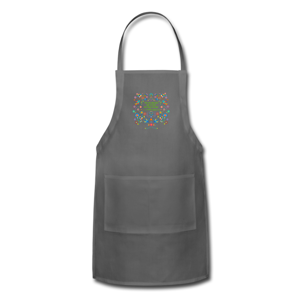 To Dust You Shall Return - Adjustable Apron - charcoal