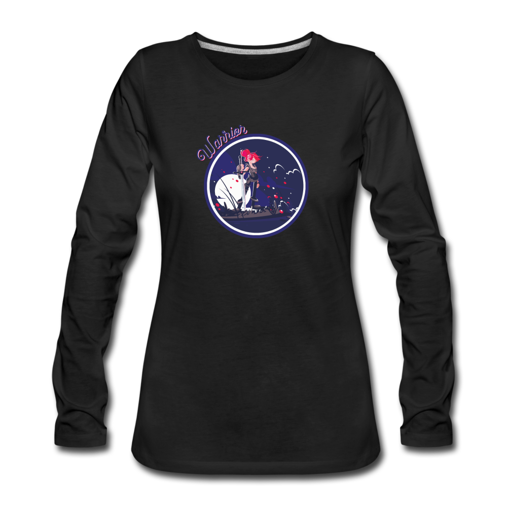 Warrior (Female) - Women's Premium Long Sleeve T-Shirt - black