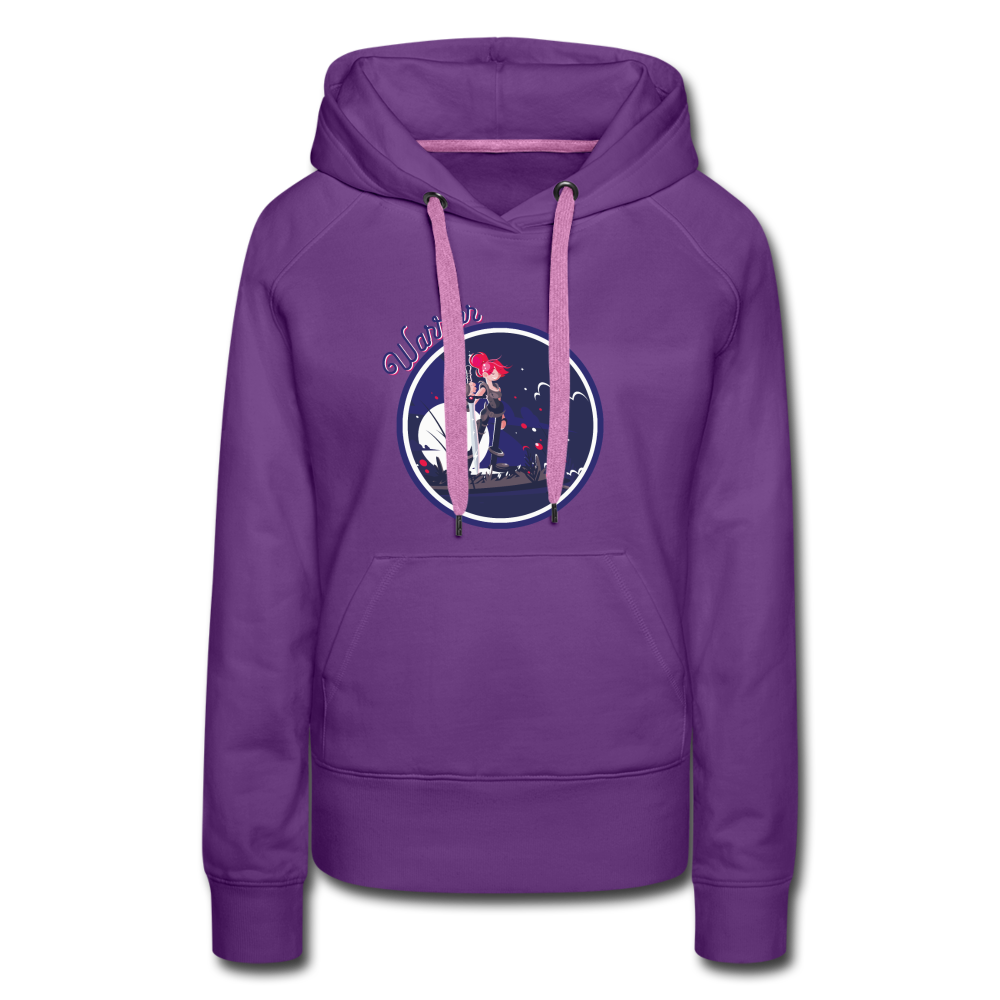 Warrior (Female) - Women’s Premium Hoodie - purple