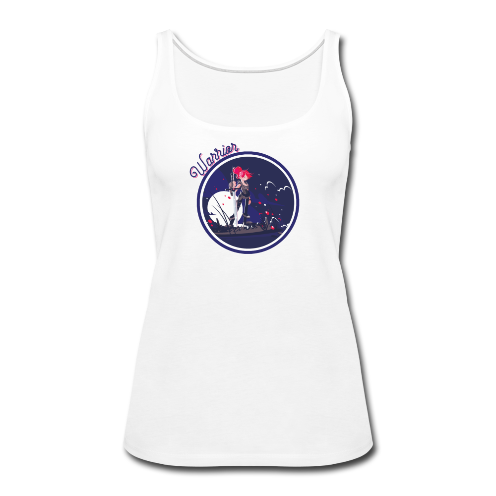 Warrior (Female) - Women’s Premium Tank Top - white