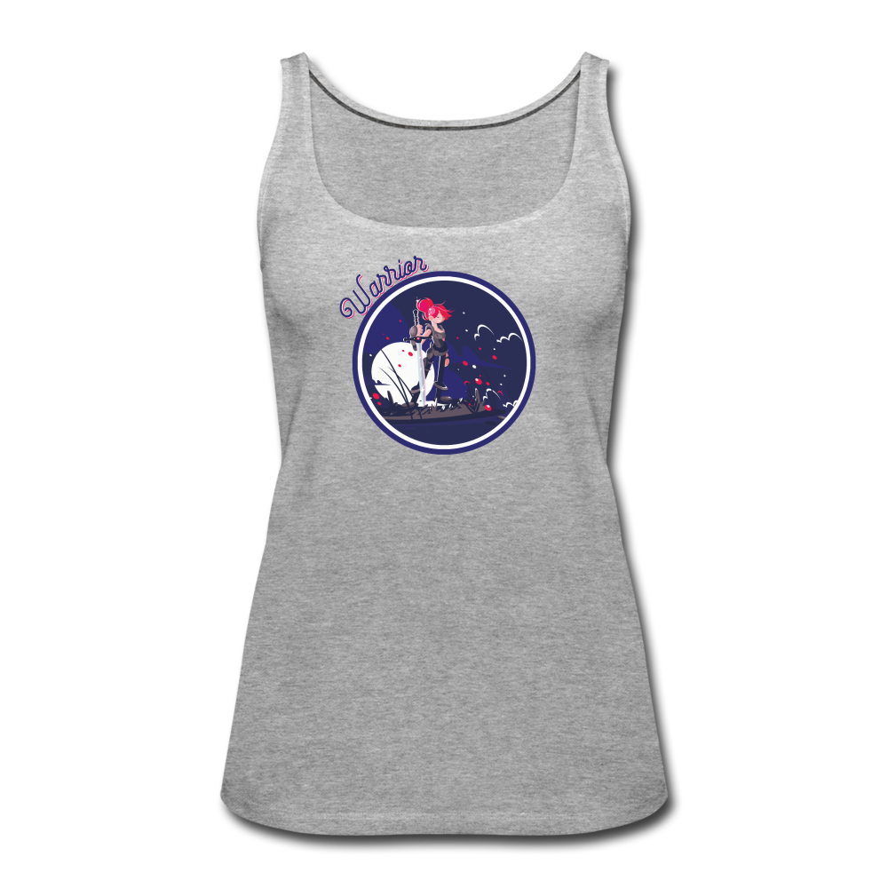 Warrior (Female) - Women’s Premium Tank Top - heather gray