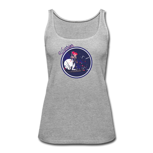 Warrior (Female) - Women’s Premium Tank Top - heather gray