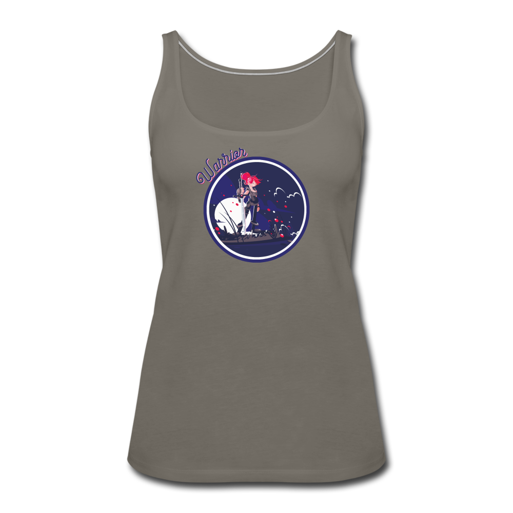 Warrior (Female) - Women’s Premium Tank Top - asphalt gray