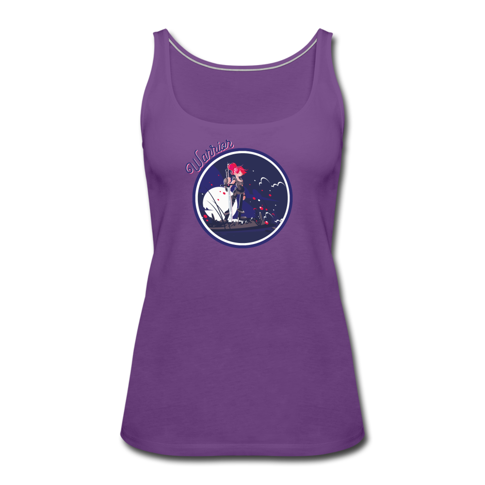 Warrior (Female) - Women’s Premium Tank Top - purple