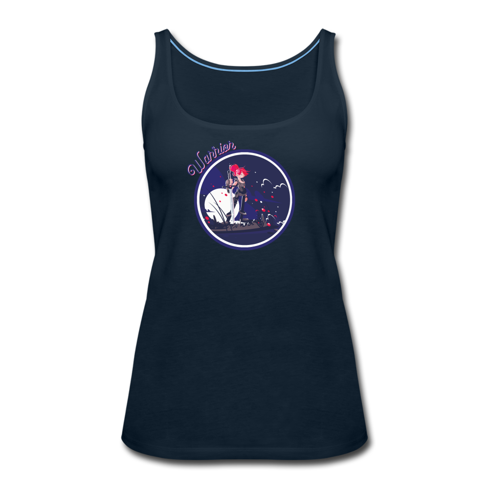 Warrior (Female) - Women’s Premium Tank Top - deep navy
