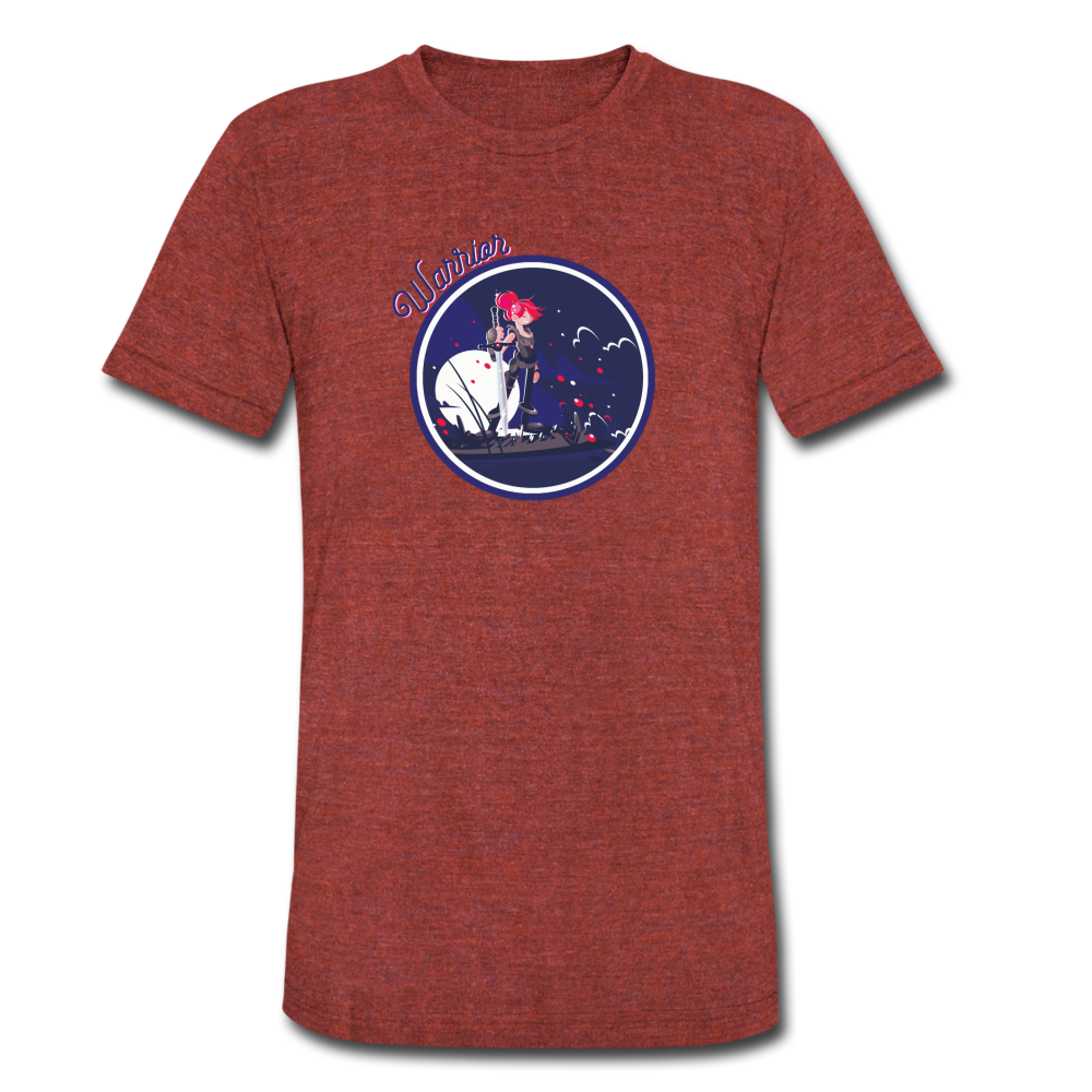 Warrior (Female) - Unisex Tri-Blend T-Shirt - heather cranberry