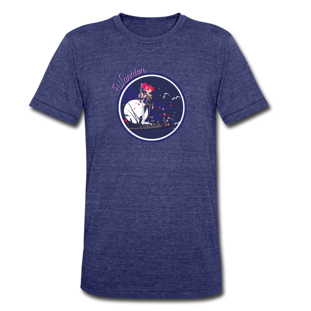 Warrior (Female) - Unisex Tri-Blend T-Shirt - heather indigo