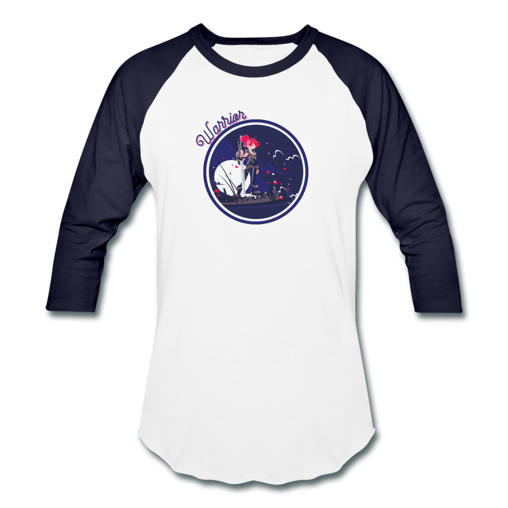 Warrior (Female) - Baseball T-Shirt - white/navy
