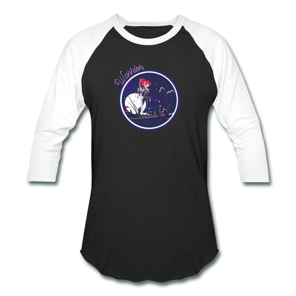 Warrior (Female) - Baseball T-Shirt - black/white