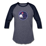 Warrior (Female) - Baseball T-Shirt - heather blue/navy