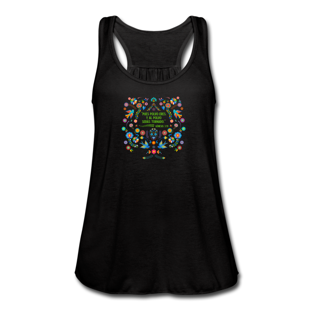Al Polvo Serás Tornado - Women's Flowy Tank Top - black
