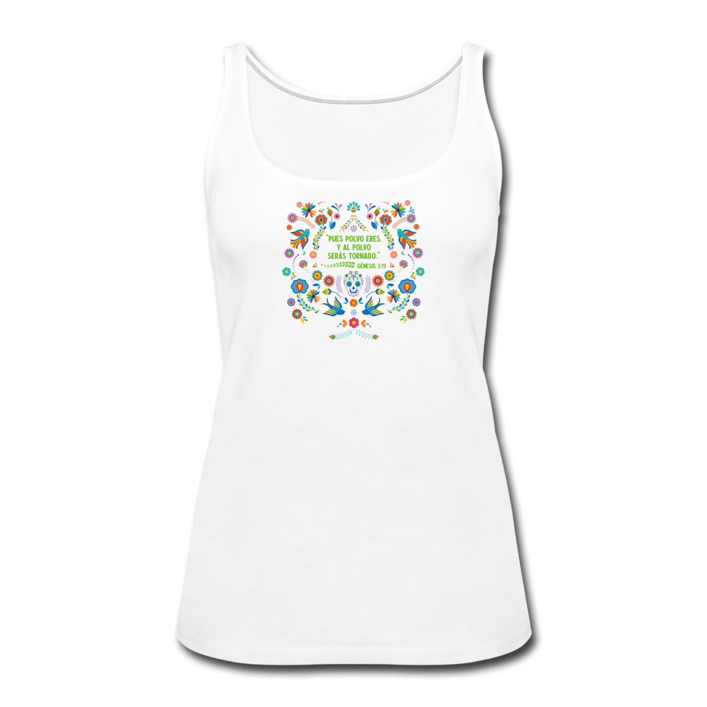 Al Polvo Serás Tornado - Women’s Premium Tank Top - white