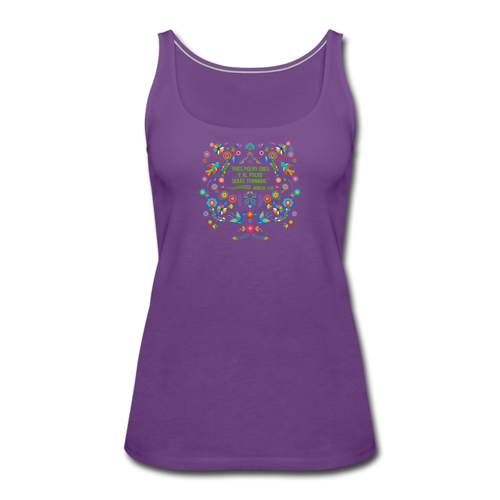 Al Polvo Serás Tornado - Women’s Premium Tank Top - purple