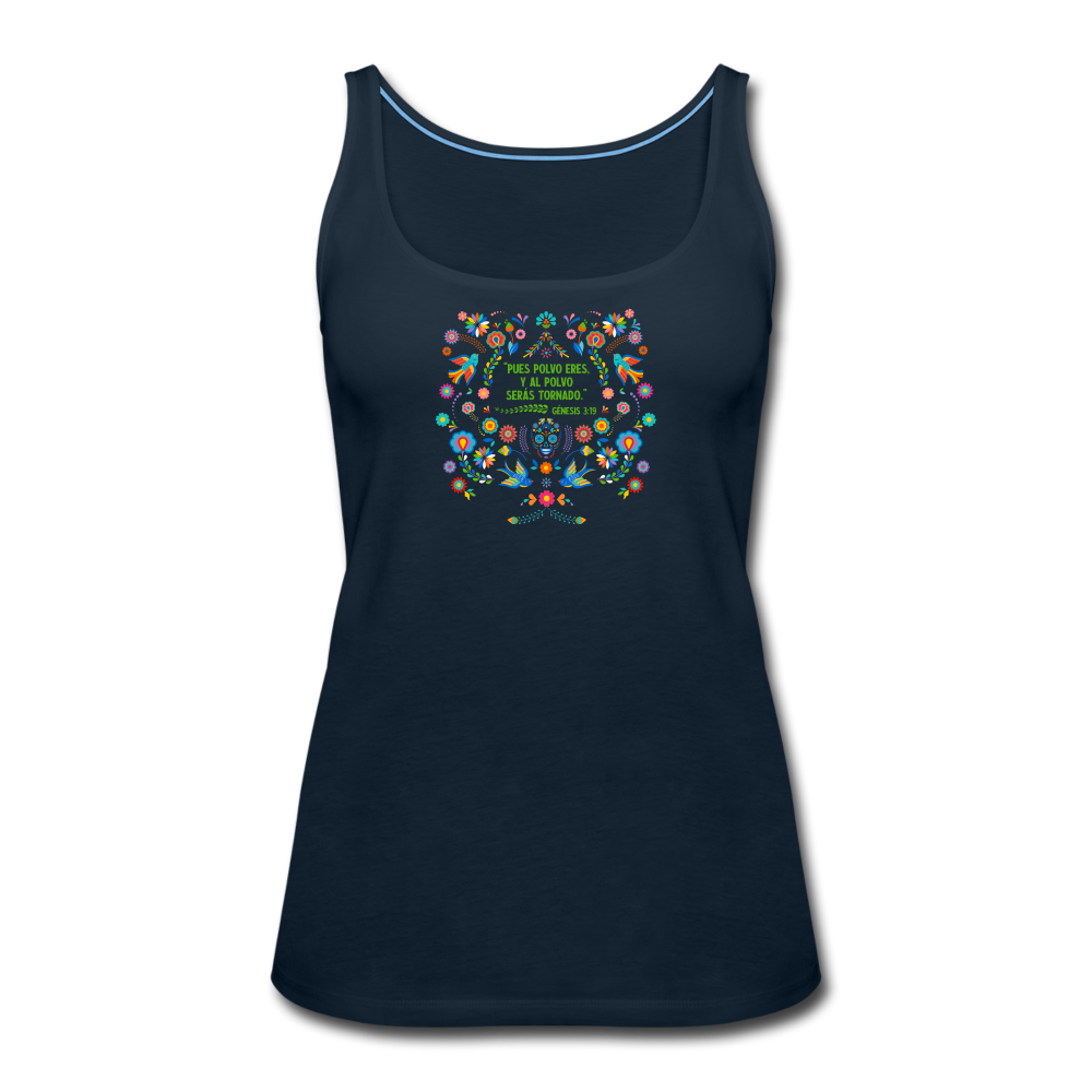 Al Polvo Serás Tornado - Women’s Premium Tank Top - deep navy