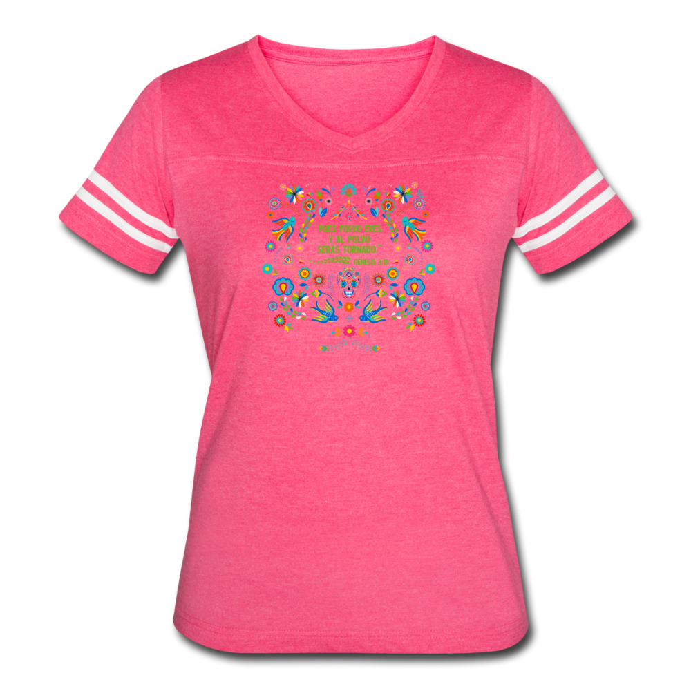 Al Polvo Serás Tornado - Women’s Vintage Sport T-Shirt - vintage pink/white